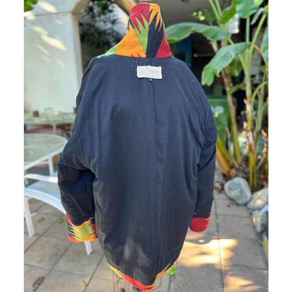 VTG Seppe SW Aztec Wool Button Down Coat Jacket Size 3 = XL Made in the USA - Picture 6 of 15